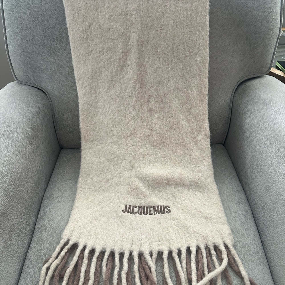 Jacquemus Light Beige Wool Scarf